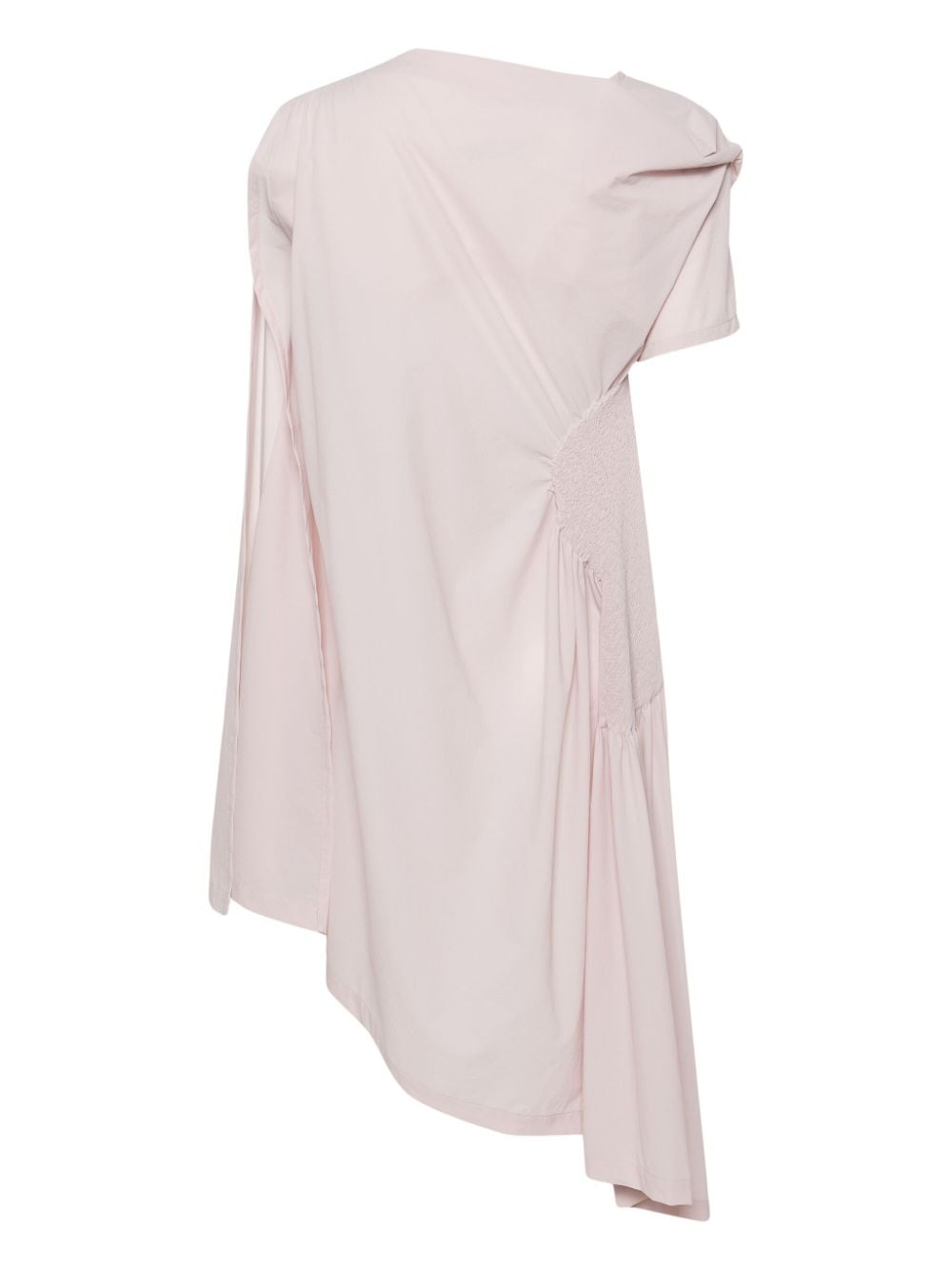 Shop Issey Miyake Draped Asymmetric Dress In Pink