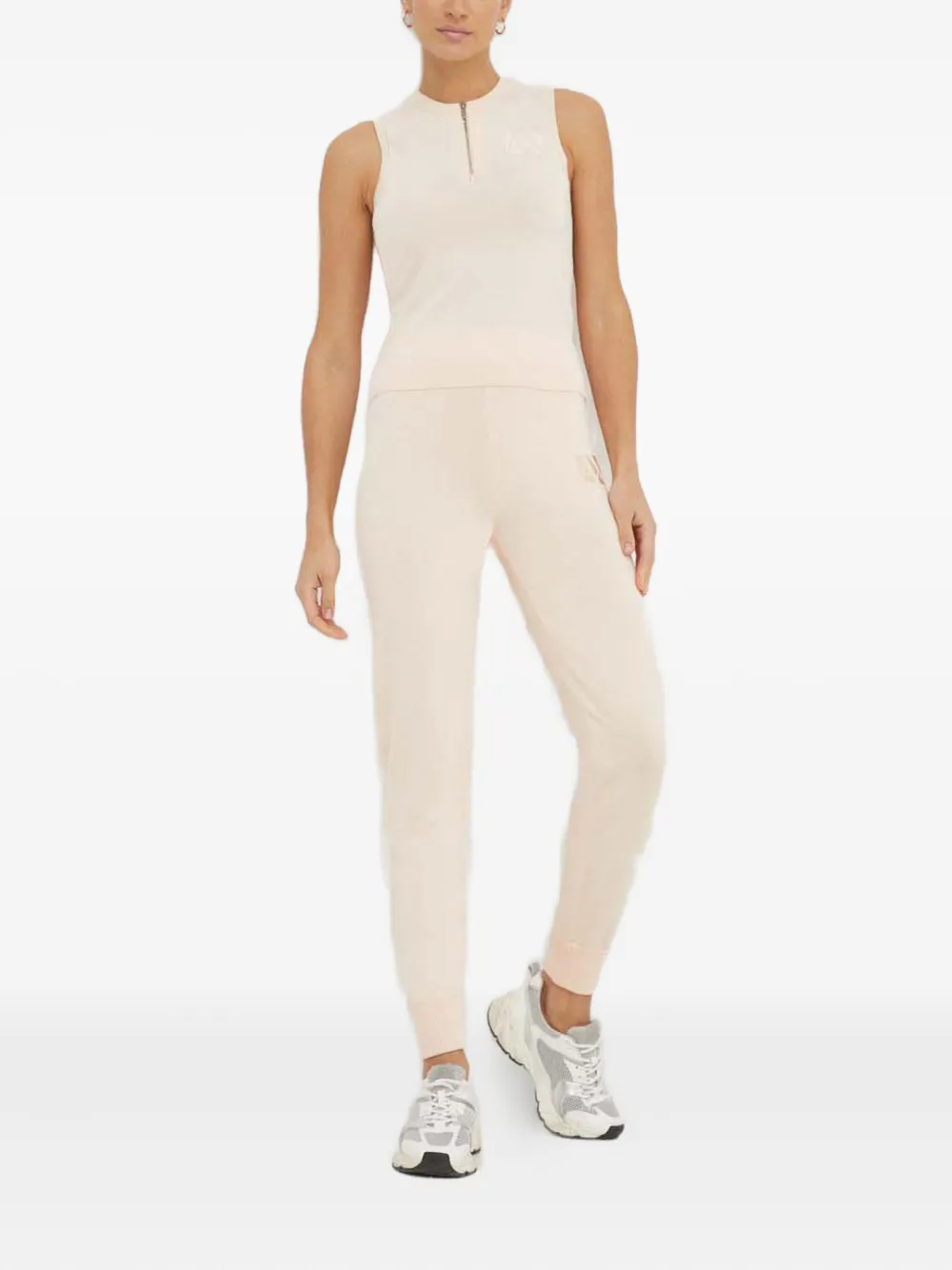 Armani Exchange logo-embroidered track pants - Roze
