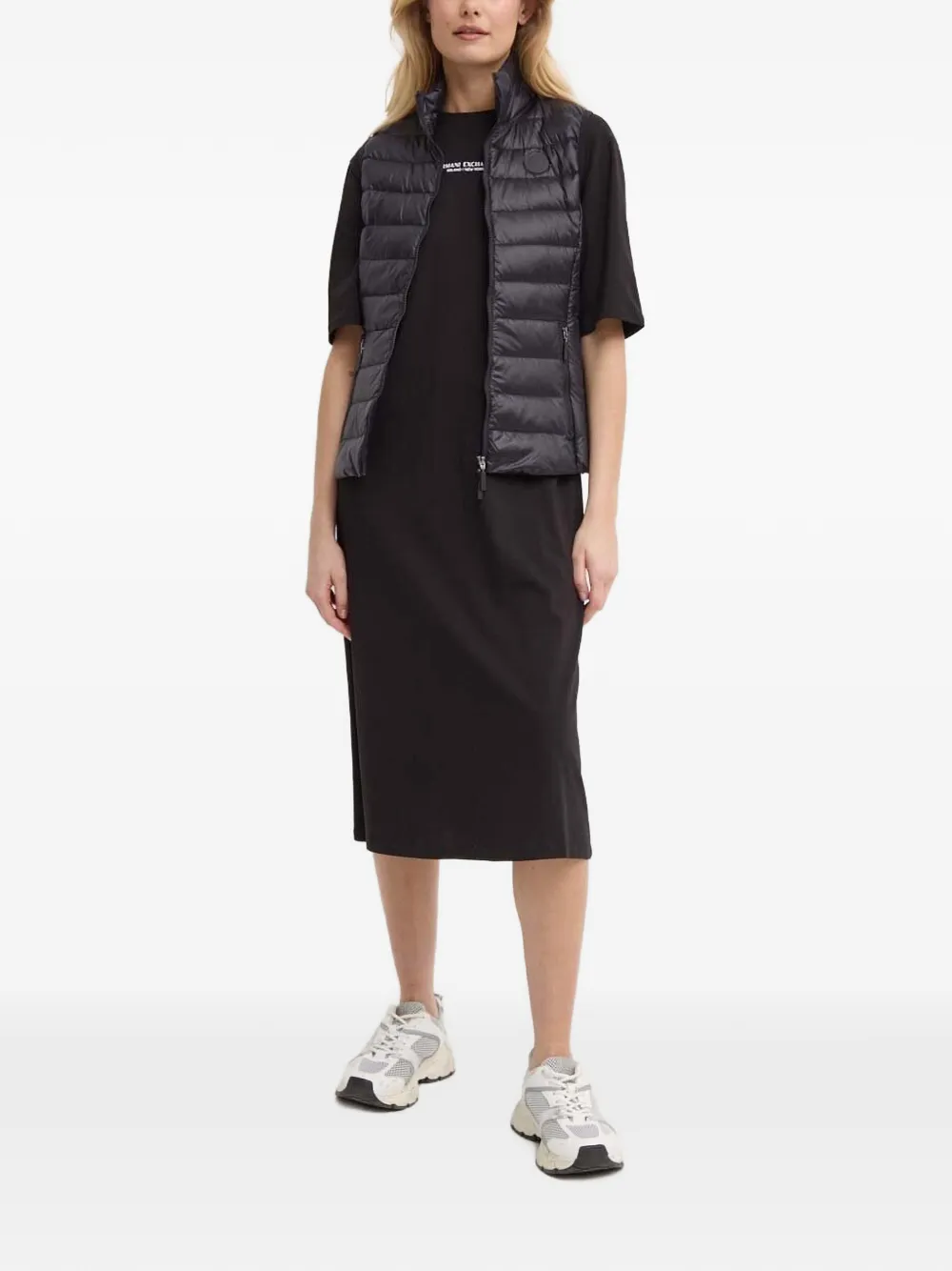  Armani Exchange Zip-up Gilet - Black 