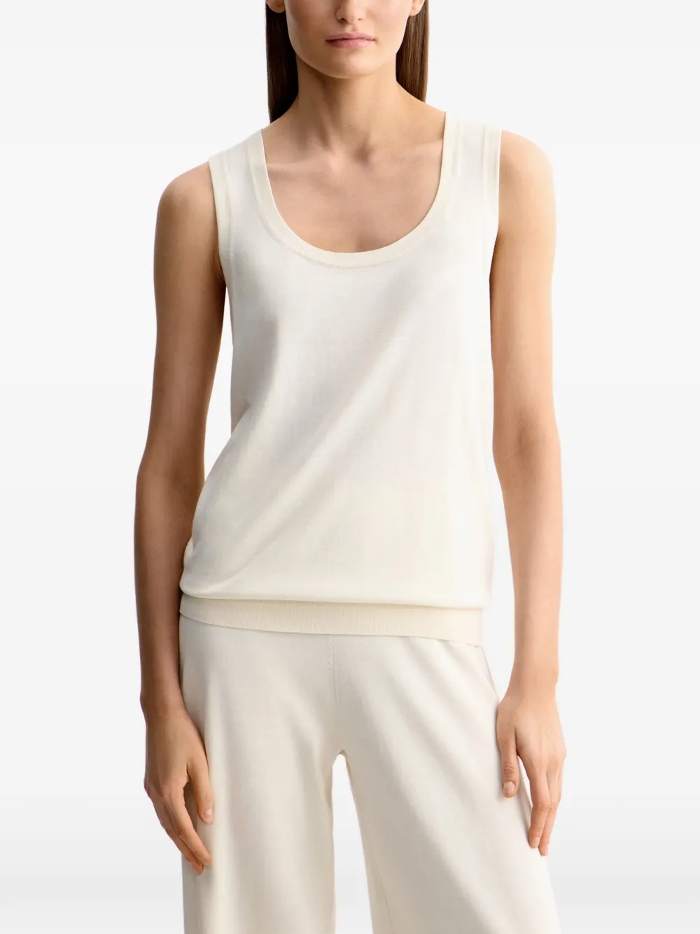 12 STOREEZ Canotta con scollo ampio - Toni neutri