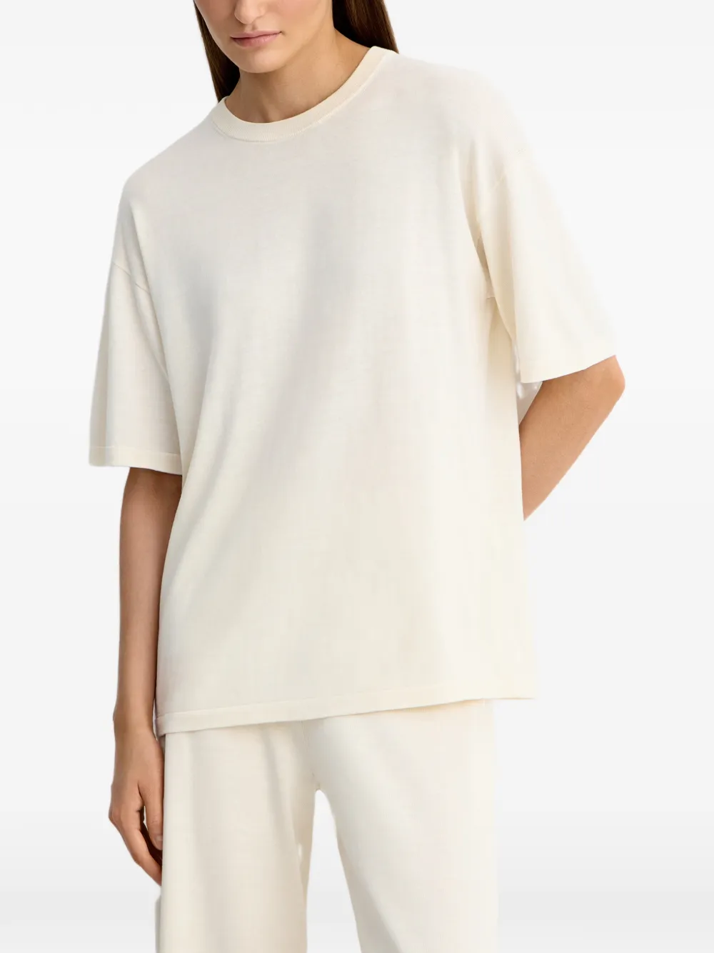 12 STOREEZ T-shirt met ronde hals Beige