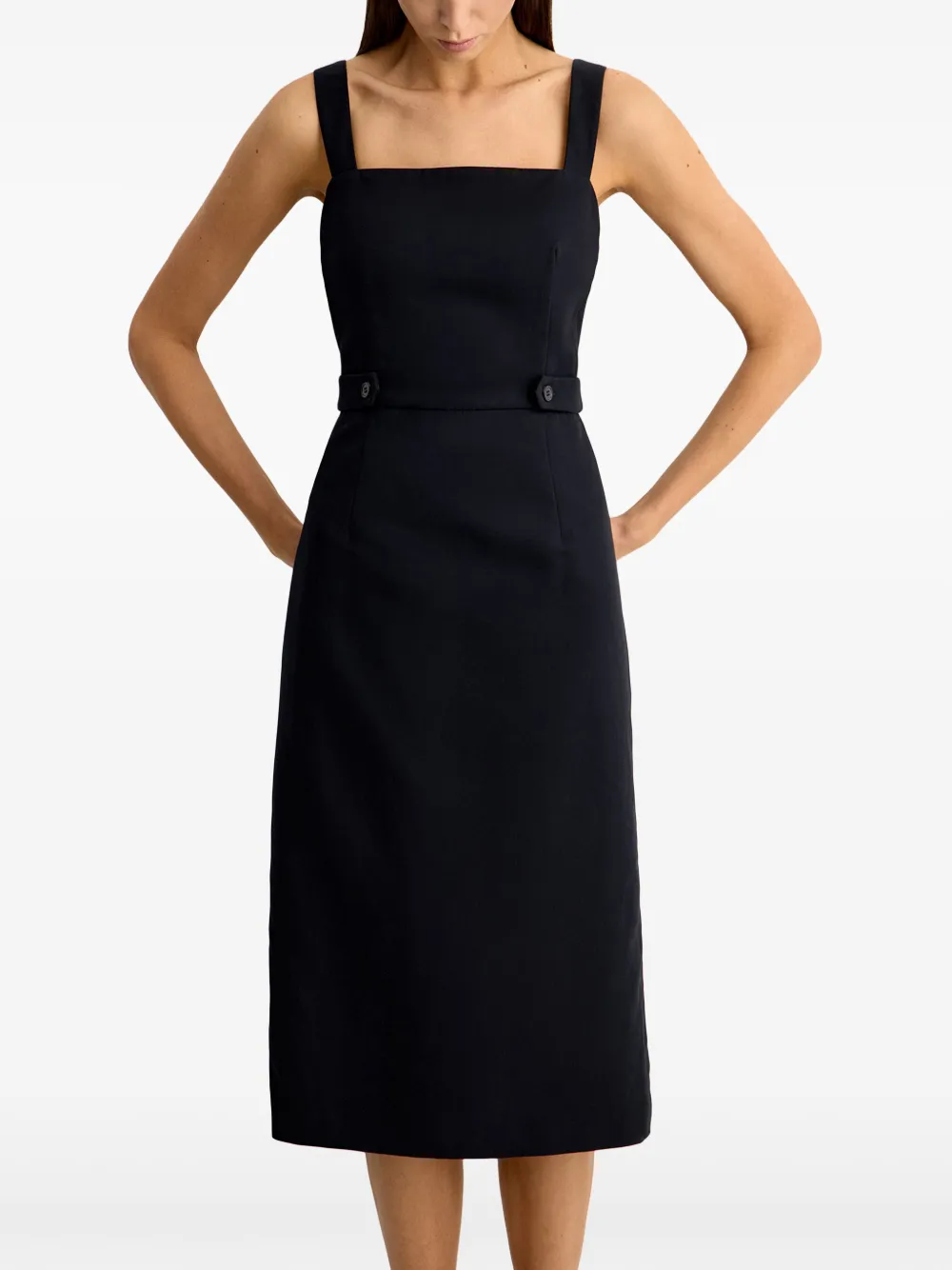 12 STOREEZ Katoenen jurk Zwart