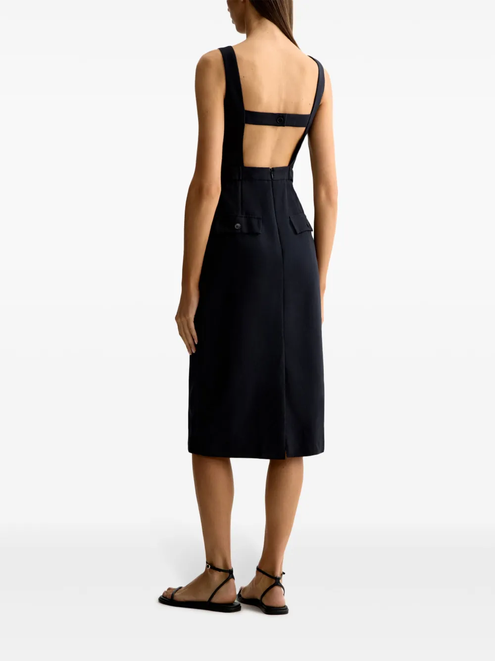 12 STOREEZ Katoenen jurk Zwart