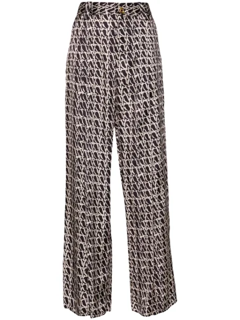 AERON Wellen abstract-print palazzo pants
