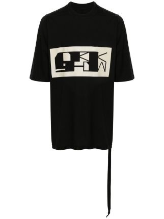 Rick Owens DRKSHDW Jumbo logo-print T-shirt | Black | FARFETCH