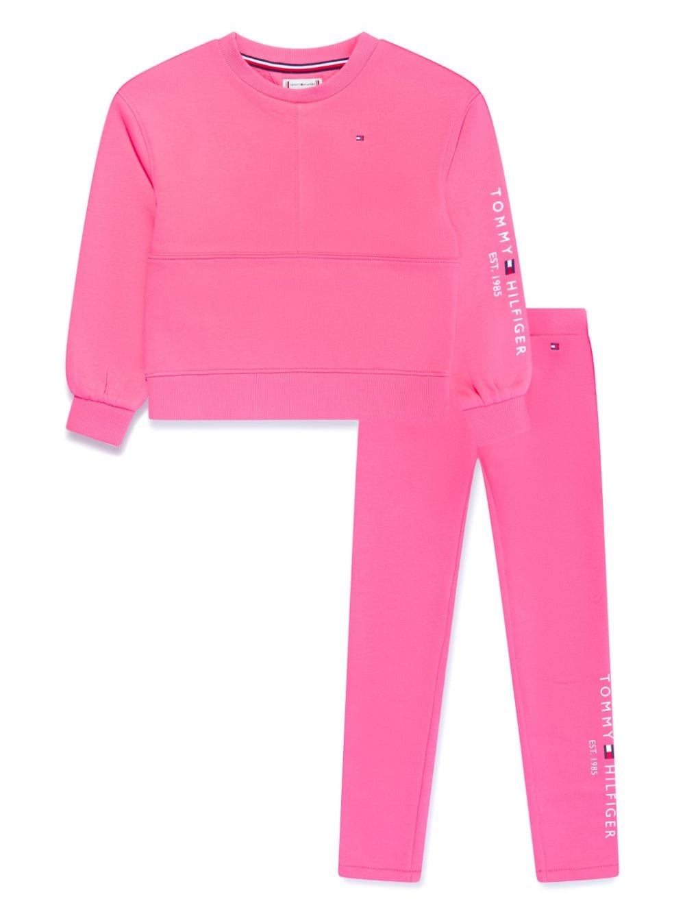 Tommy Hilfiger Junior Kids' Logo-embroidered Tracksuit In Pink