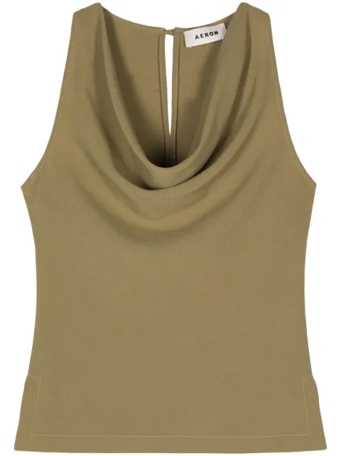 AERON Yael cowl-neck top
