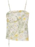 AERON Hampton floral-print top - Neutrals