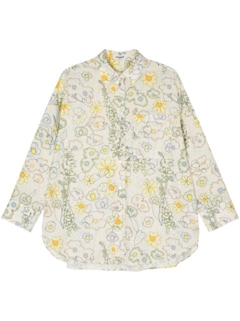 AERON Roche floral-print shirt