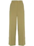 AERON Griffin crepe straight trousers - Green