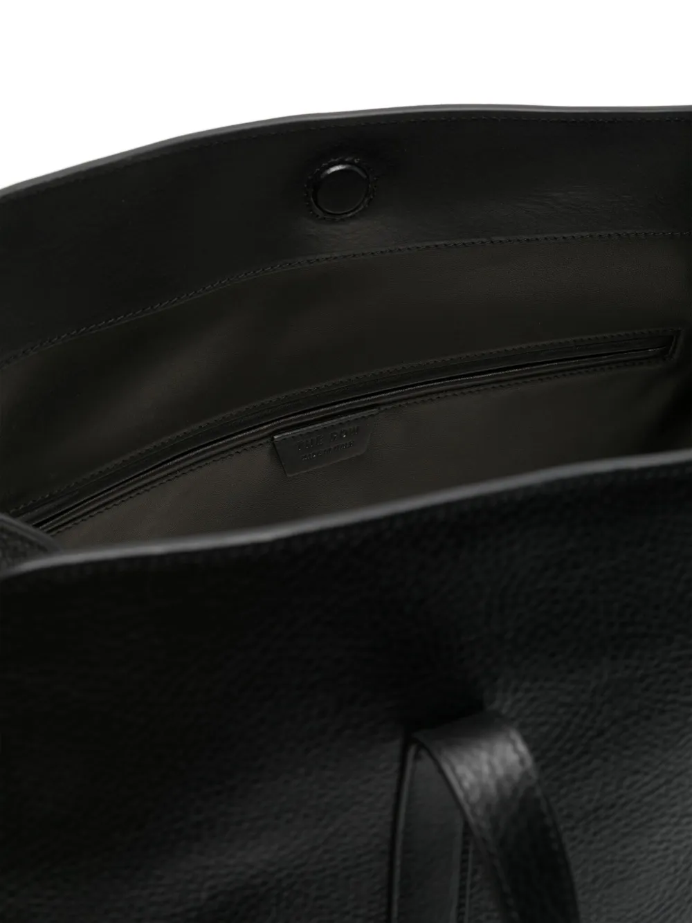 The Row Ben leren shopper Zwart