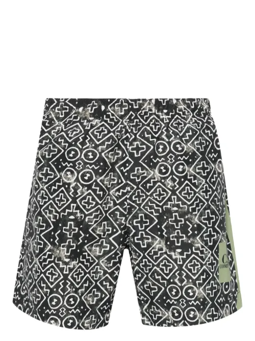 Short de bain à imprimé graphique - C.P. Company - Modalova