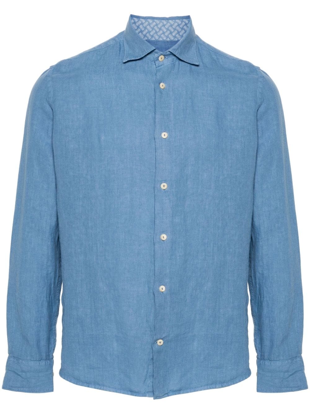 classic-collar linen shirt