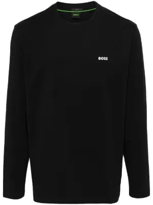 STONE  コンパスパッチ ロングTシャツ　長袖 Stone Island コンパスパッチ ロングTシャツ | ブラック | FARFETCH JP