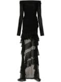 Blumarine asymmetric-design dress - Black