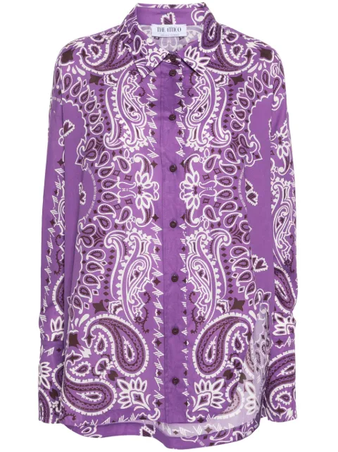 The Attico paisley-print cotton shirt