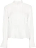 Zadig&Voltaire ruffle-detail cotton shirt - White