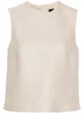 Theory SL Clean linen tank top - Neutrals