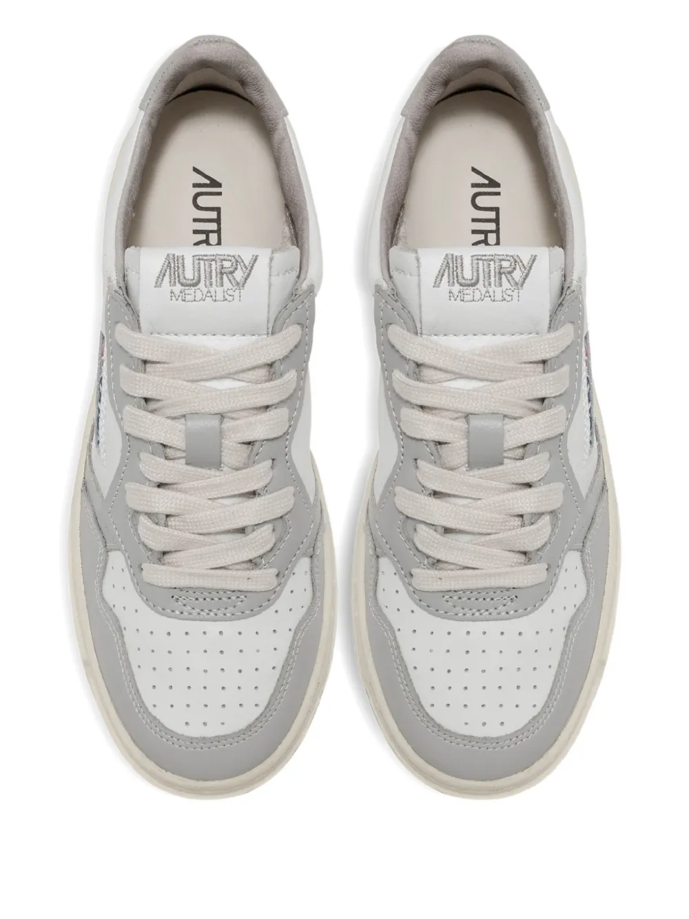 Autry Medalist geperforeerde sneakers Wit
