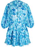 Vilebrequin floral-print short dress - Blue