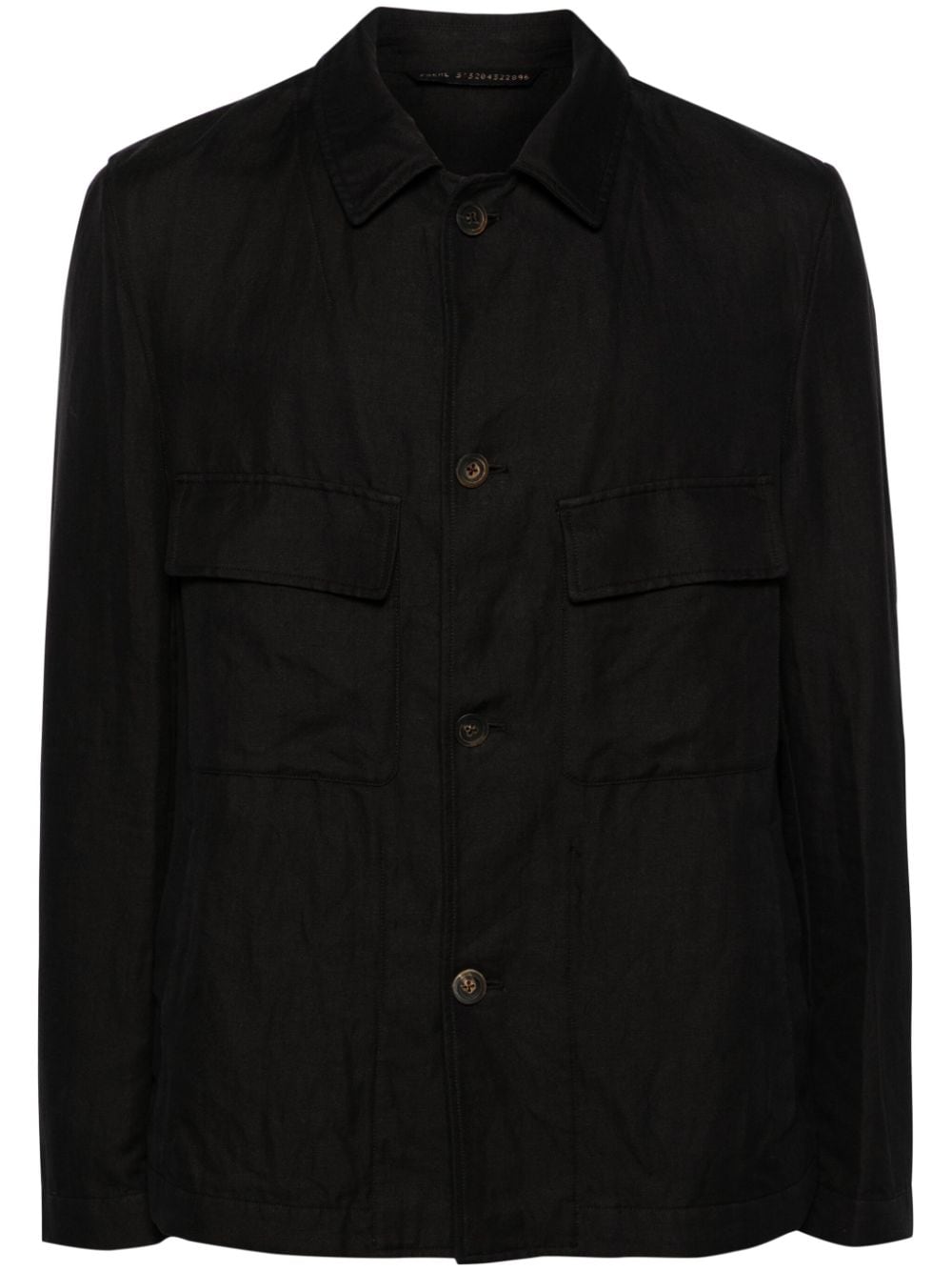 Forme D'expression Postman Gabardine Jacket In Black