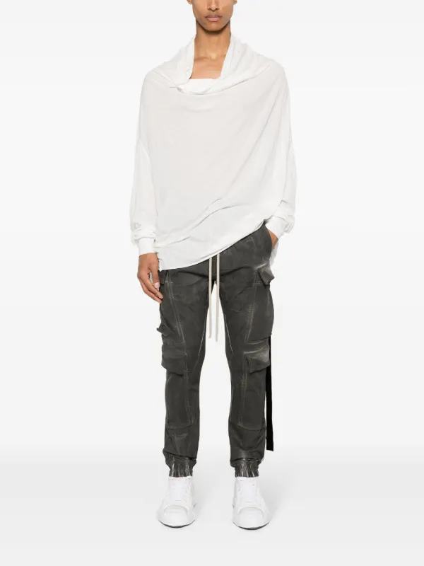 rick owens DRKSHDW ロングスリーブシャツ Rick Owens DRKSHDW Shroud ロングスリーブ トップ | ホワイト