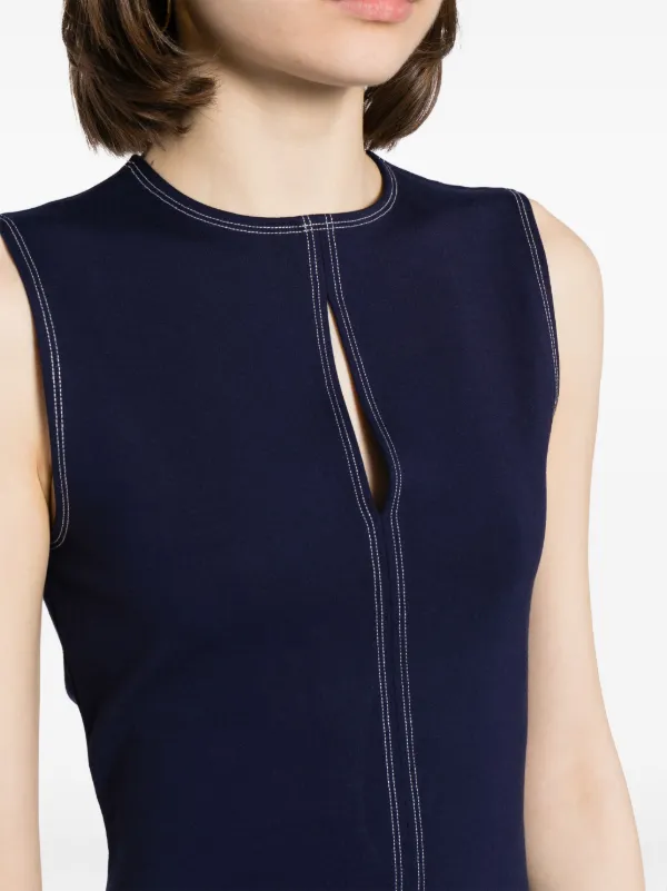 reformation トップス Reformation Carsyn cut-out Top | Blue | FARFETCH GE