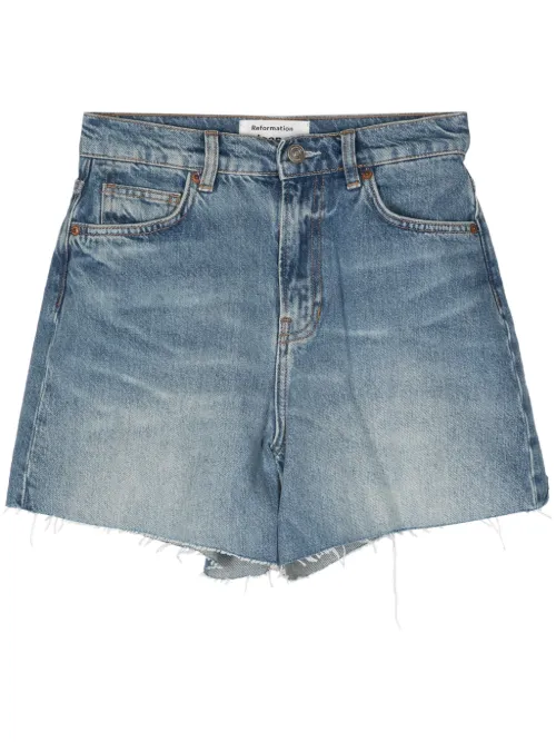 Short en jean à taille haute - Reformation - Modalova