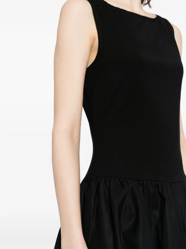 Reformation Defina Knitted Mini Dress | Black | FARFETCH