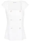 Reformation Meela linen top - White