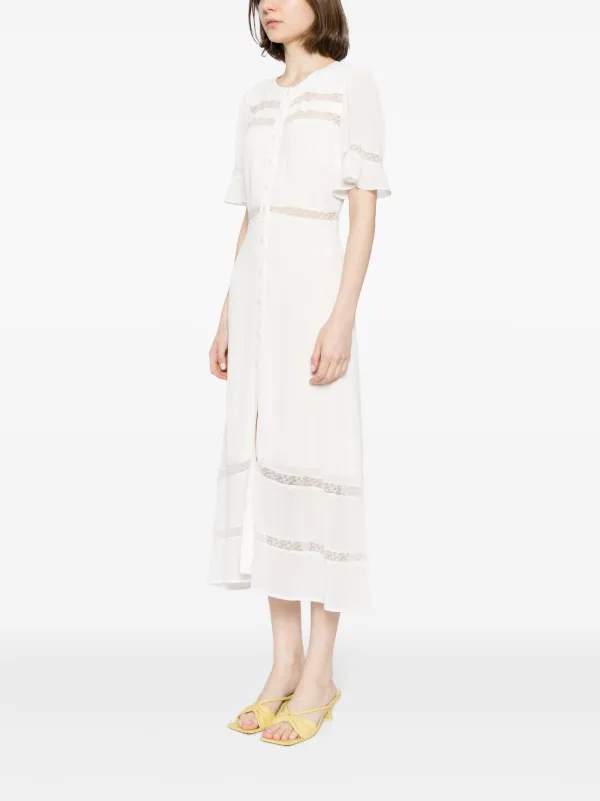 Reformation Woodson Midi Dress | Neutrals | FARFETCH