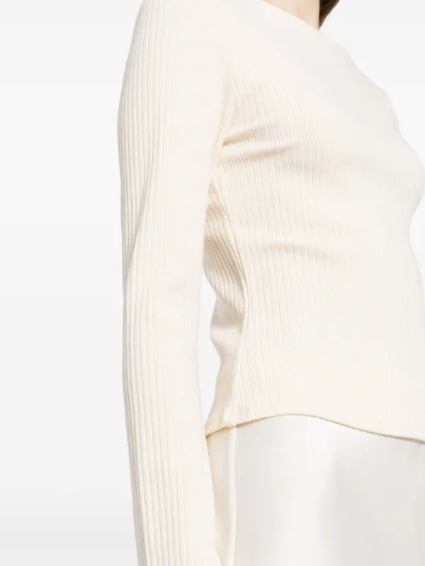 Reformation Miller Ribbed Top | Neutrals | FARFETCH