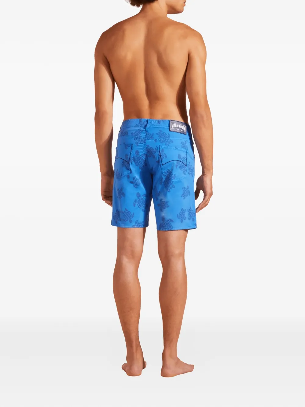 Vilebrequin Ronde Des Tortues shorts Blauw