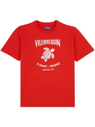 Tシャツ・カットソー VILEBREQUIN COTTON T-SHIRT WITH LOGO PRINT Vilebrequin Cotton Logo Print Portisol T-Shirt | Harrods UK