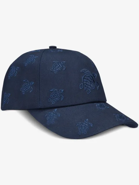 Vilebrequin embroidered all-over turtles cap