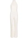 Federica Tosi halterneck open-back jumpsuit - Neutrals