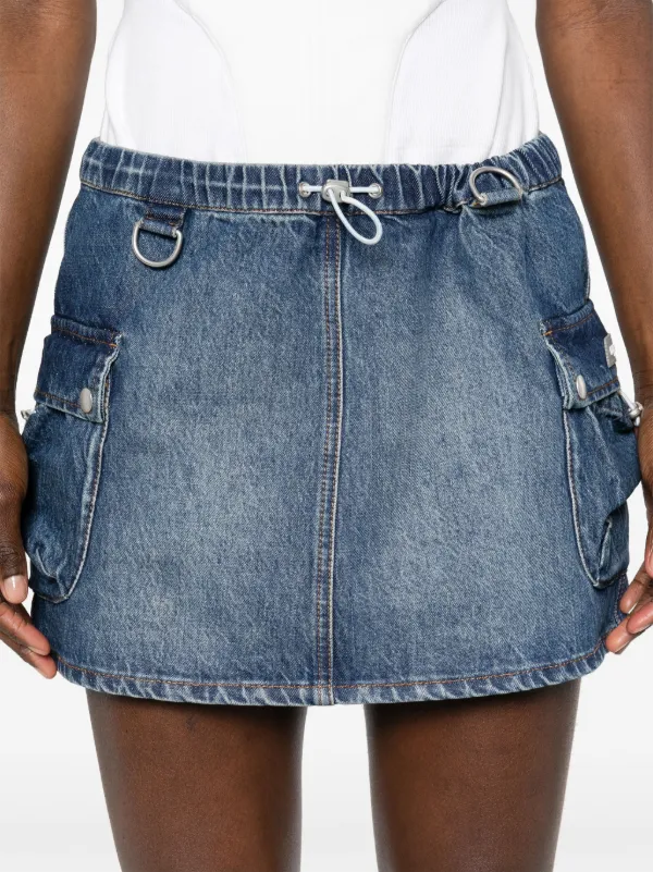 Coperni Denim Cargo Mini Skirt | Blue | FARFETCH