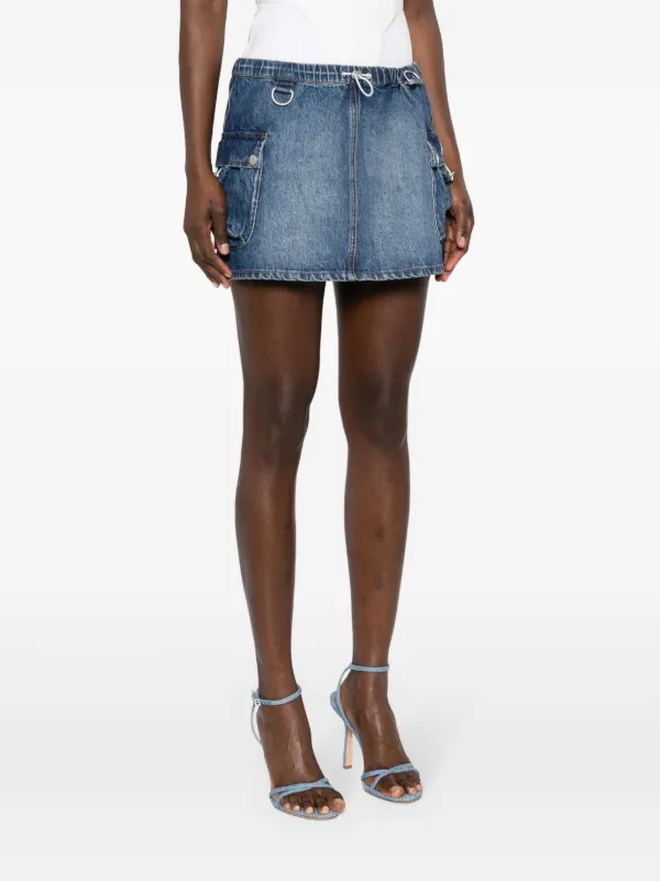 Coperni Denim Cargo Mini Skirt | Blue | FARFETCH