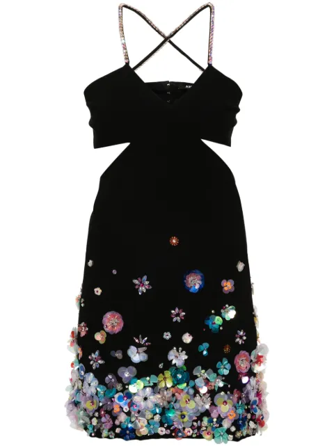 Amen vestido corto con detalle de mostacillas
