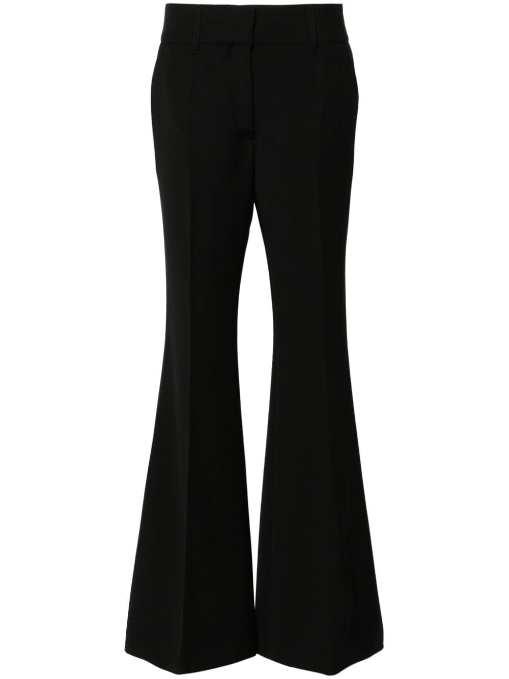 Shop Gabriela Hearst Rhein Flared Tailored Trousers In Black