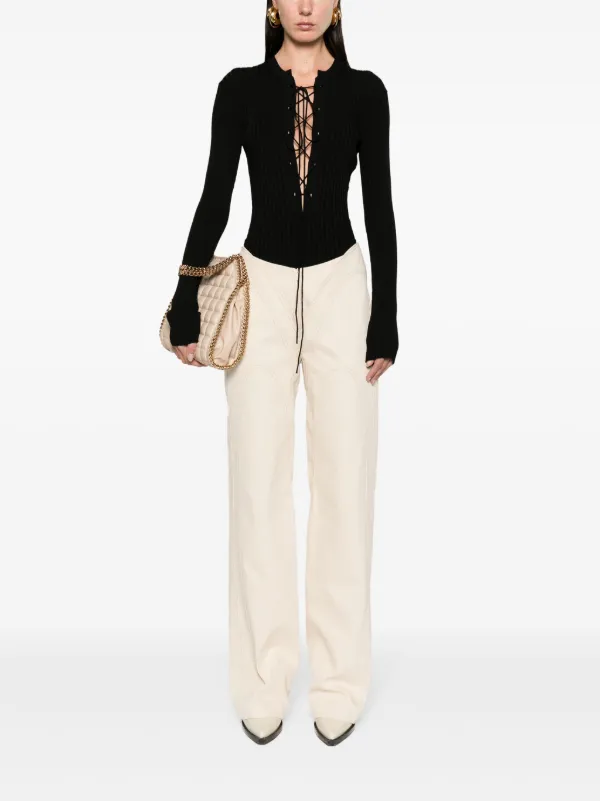 Stella McCartney レースアップ プルオーバー | ブラック | FARFETCH JP