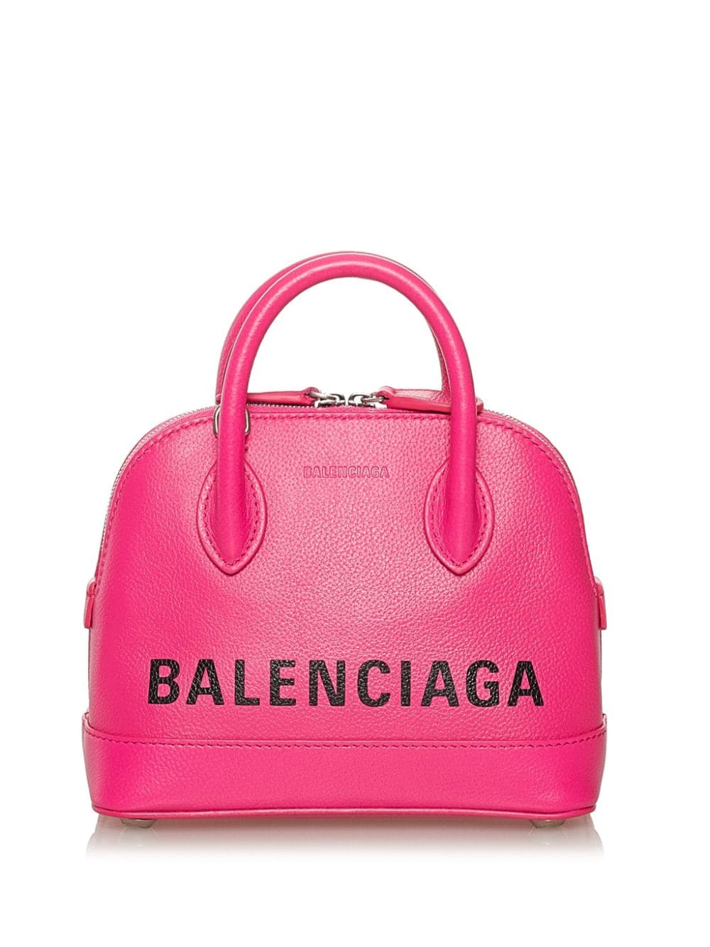 Pre-owned Balenciaga Ville Xxs Satchel In Pink