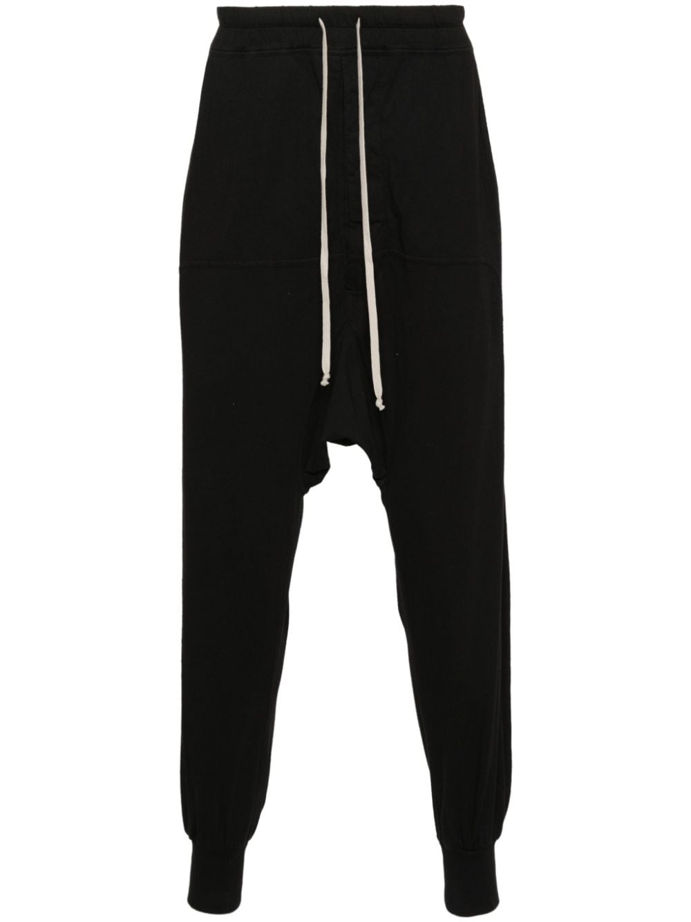 Rick Owens Drkshdw Prisoner Cotton Track Pants In Black