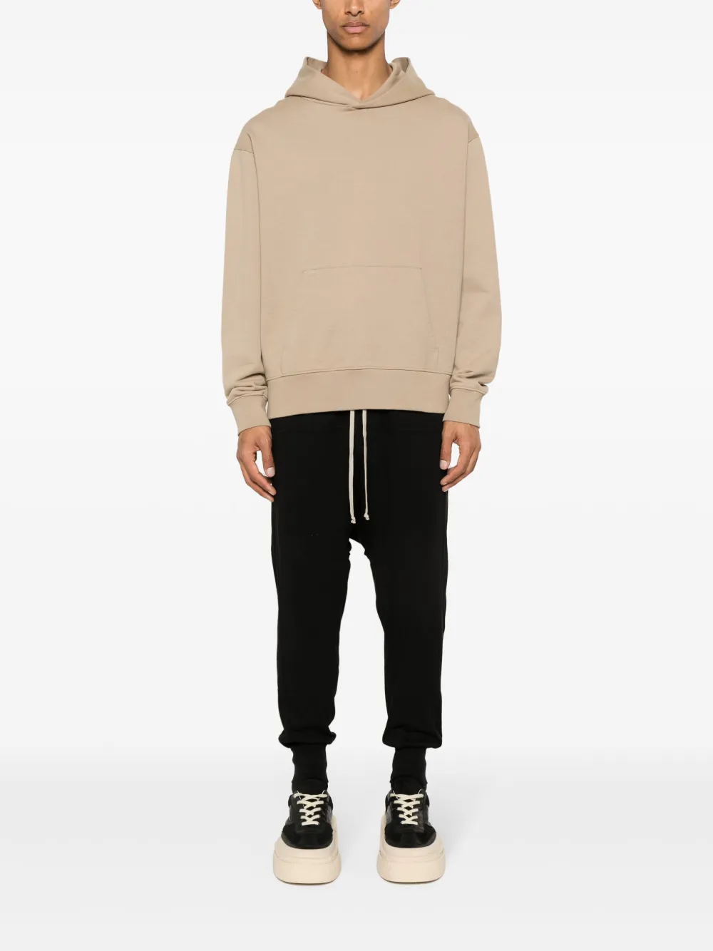 Shop Rick Owens Drkshdw Prisoner Cotton Track Pants In Black