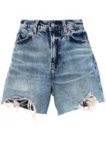 Reformation acid-wash denim shorts - Blue