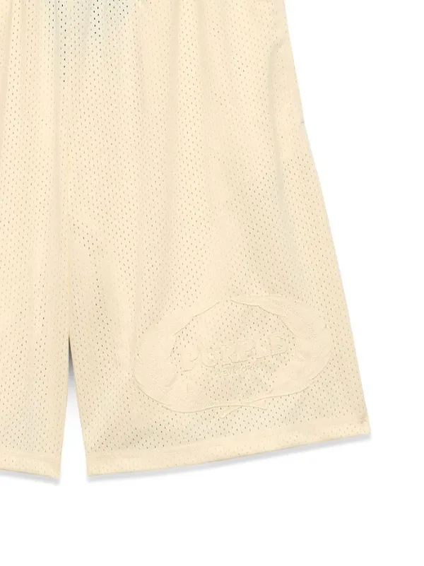 Purple Brand Crest Mesh Track Shorts | Neutrals | FARFETCH