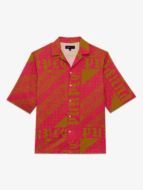 Purple Brand Hemd mit Bandana-Print