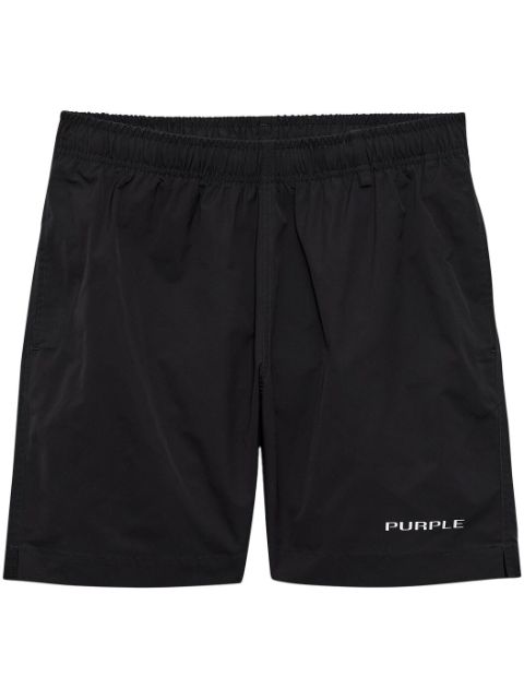 Purple Brand Wordmark swim shorts