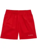 Purple Brand Wordmark swim shorts - Red