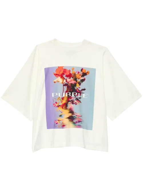 T-shirt à imprimé Smudge - Purple Brand - Modalova